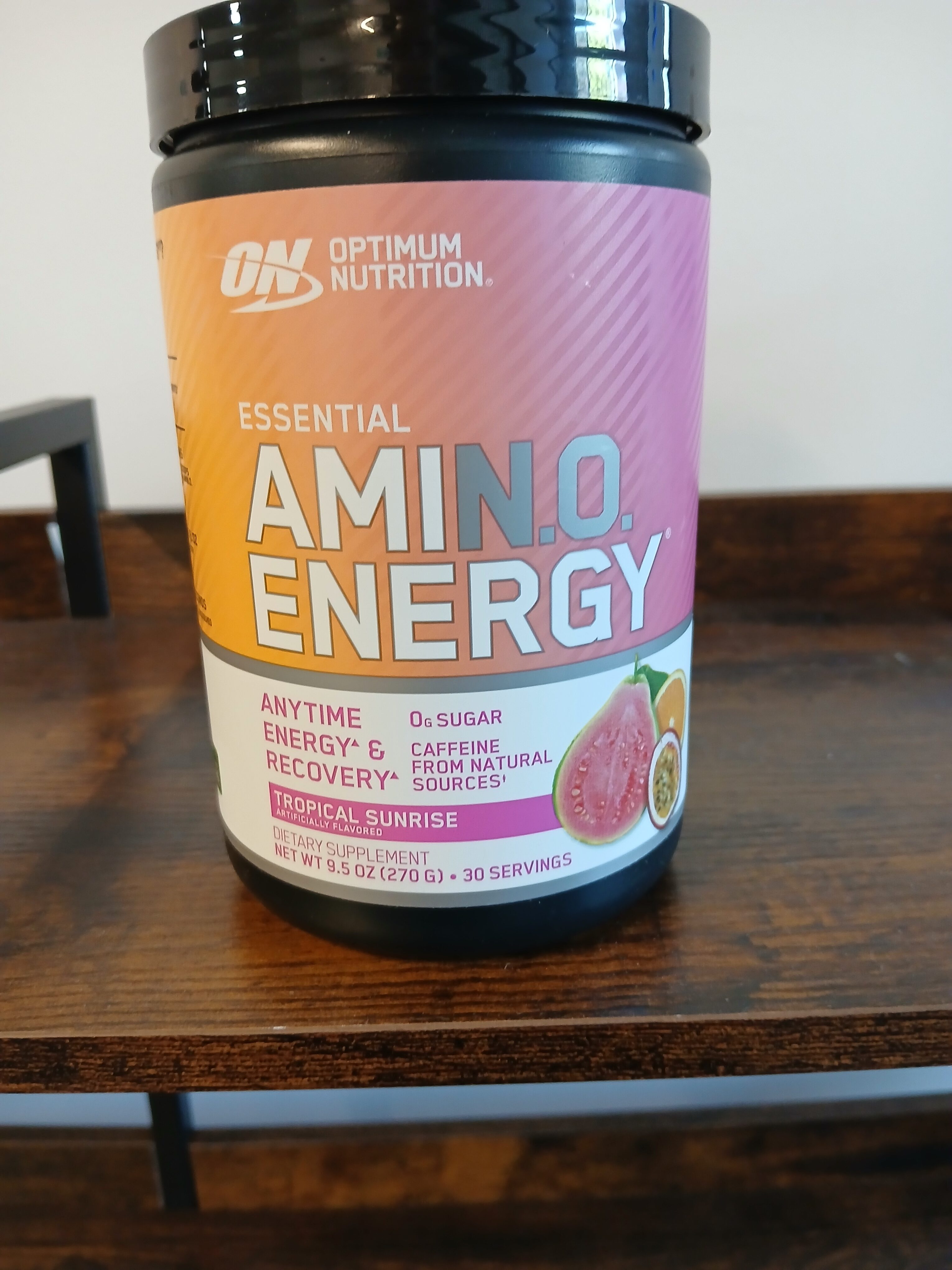 Optimum Nutrition – Essential Amino Energy + Recovery Powder (Tropical Sunrise, 30 Servings)