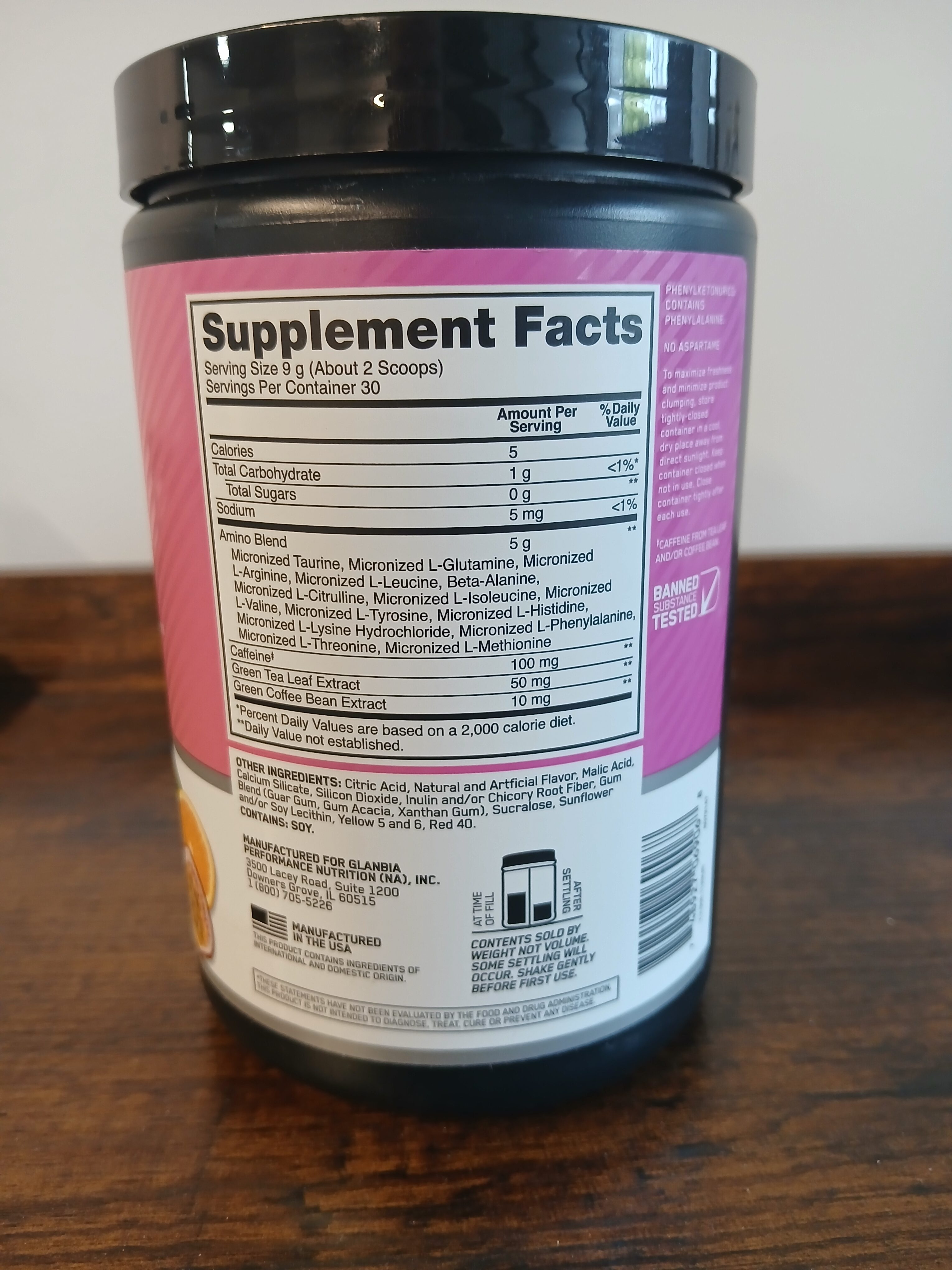 Optimum Nutrition – Essential Amino Energy + Recovery Powder (Tropical Sunrise, 30 Servings) - Image 2