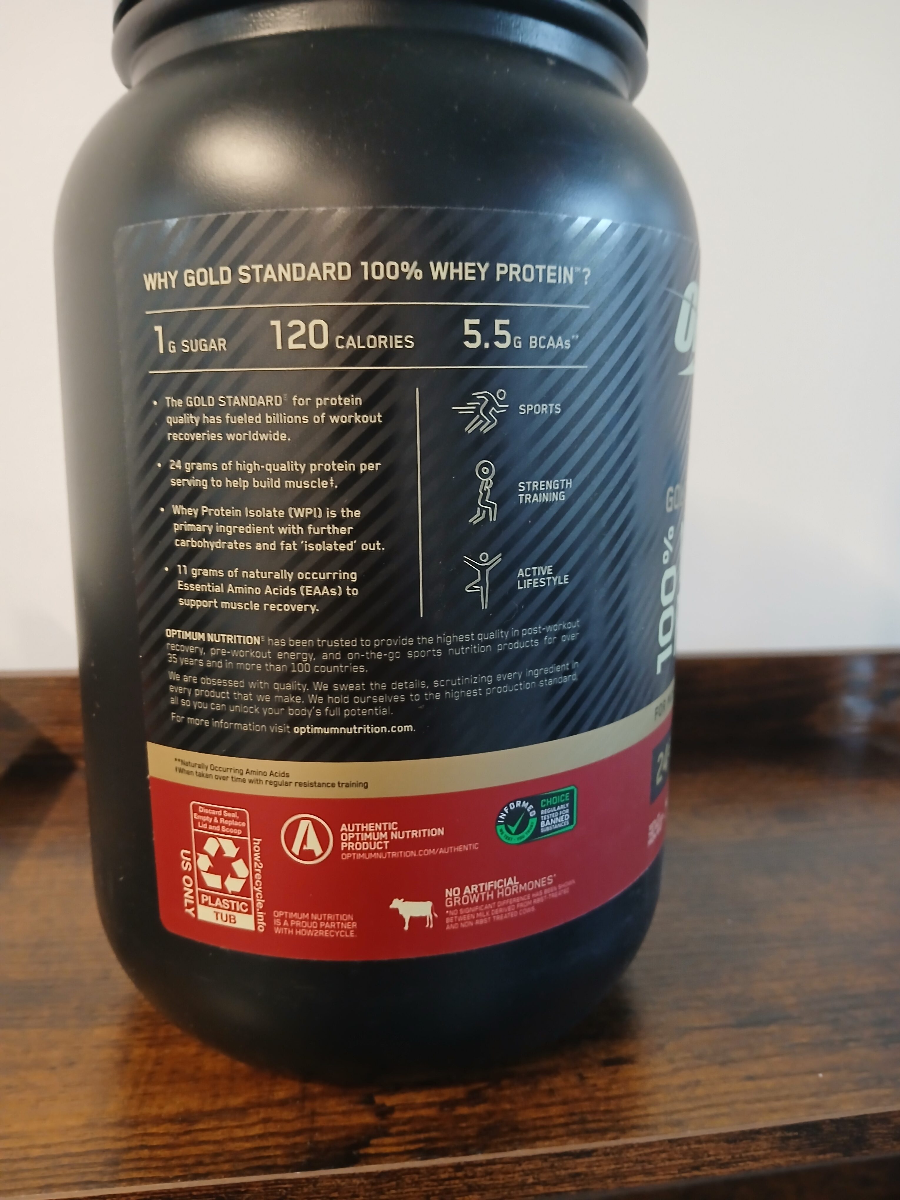 Gold Standard Whey Protein (Rich Double Chocolate, 29 Servings) - Image 4